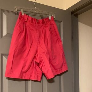 Vibrant Hot Pink Cotton Liz Claiborne Shorts Spring Summer Lizsport